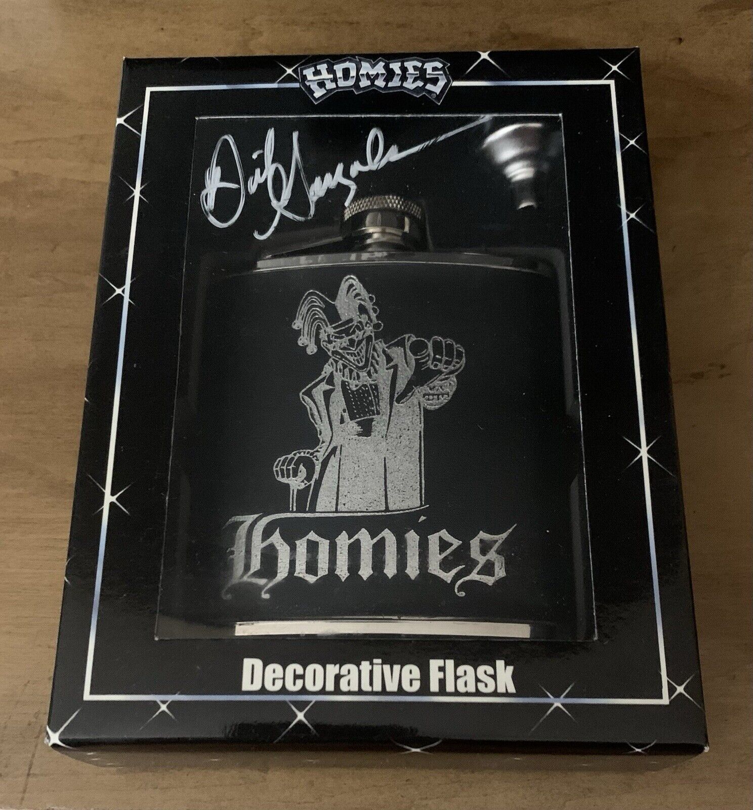 VHTF New Homies 2004 Decorative Flask Signed By David Gonzales “Homie King”