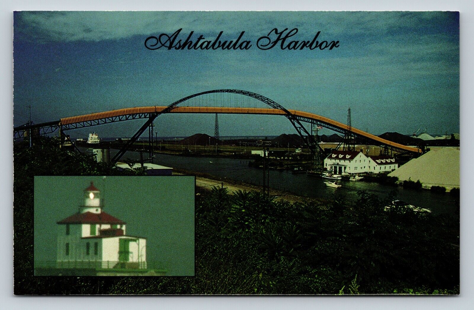 Ashtabula Harbor Conrail Coal Conveyer Ohio VINTAGE Postcard