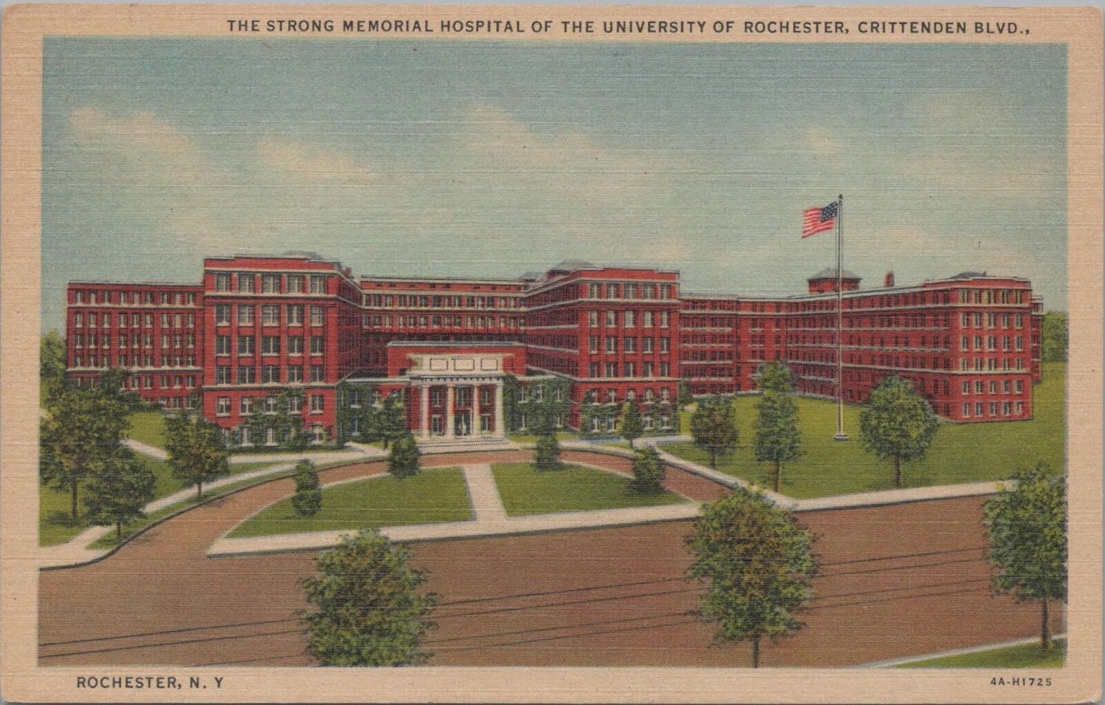 Postcard Strong Memorial Hospital University Rochester Rochester NY 