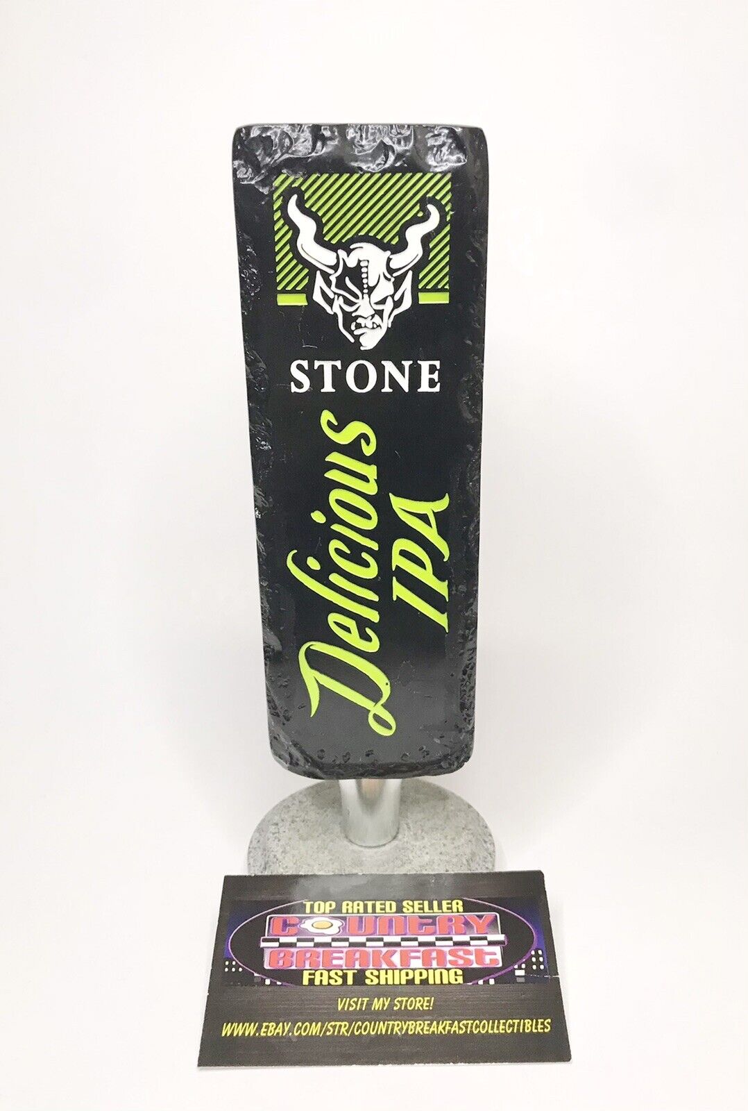 Stone Brewing Company Delicious IPA Beer Tap Handle 8” Tall - Nice