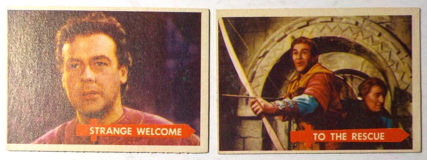 1957 Topps Robin Hood Card Lot #1 & 36