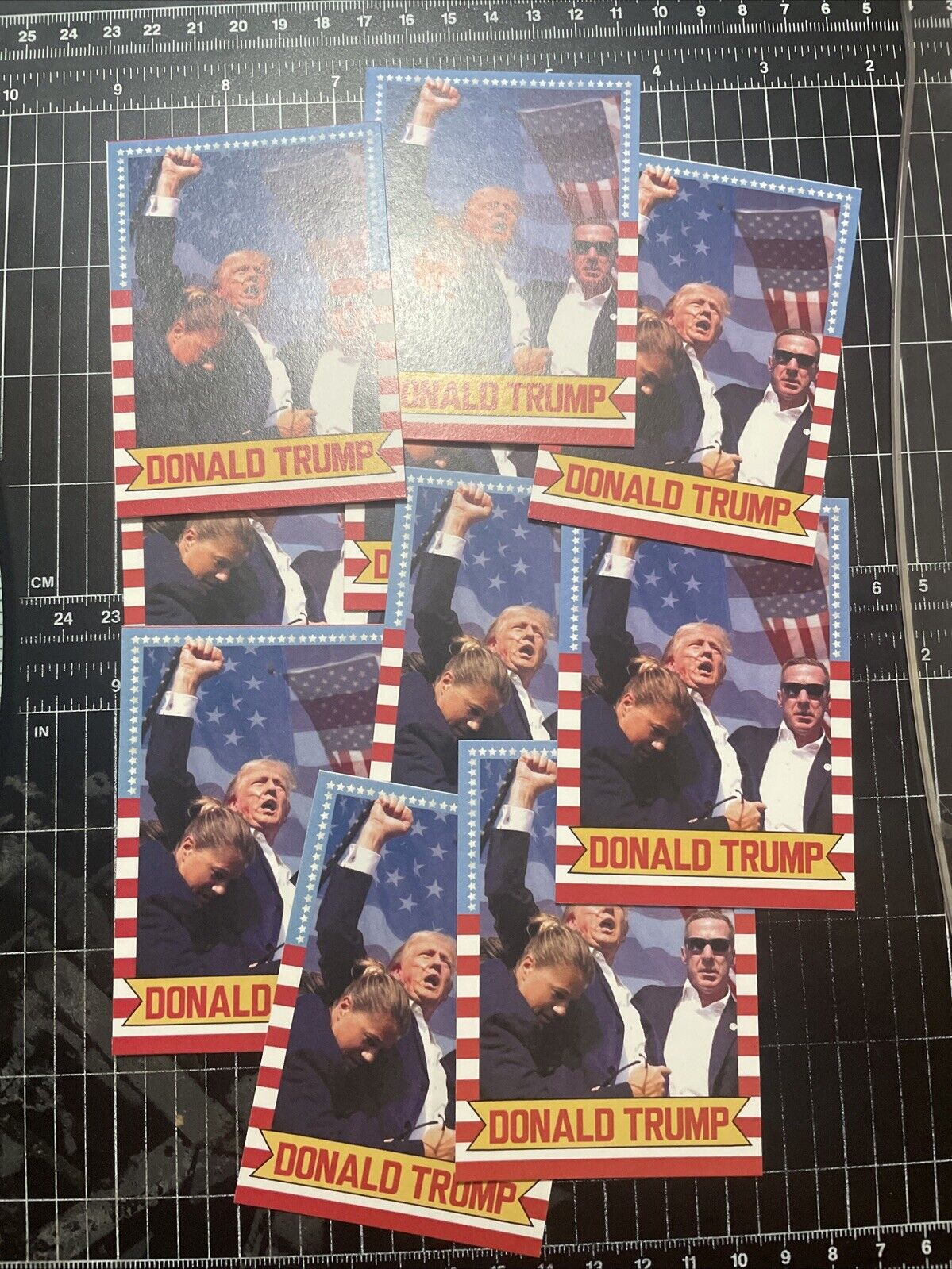Lot Of 10 Donald Trump WWF Style Rally President 2024 Custom Card By MPRINTS