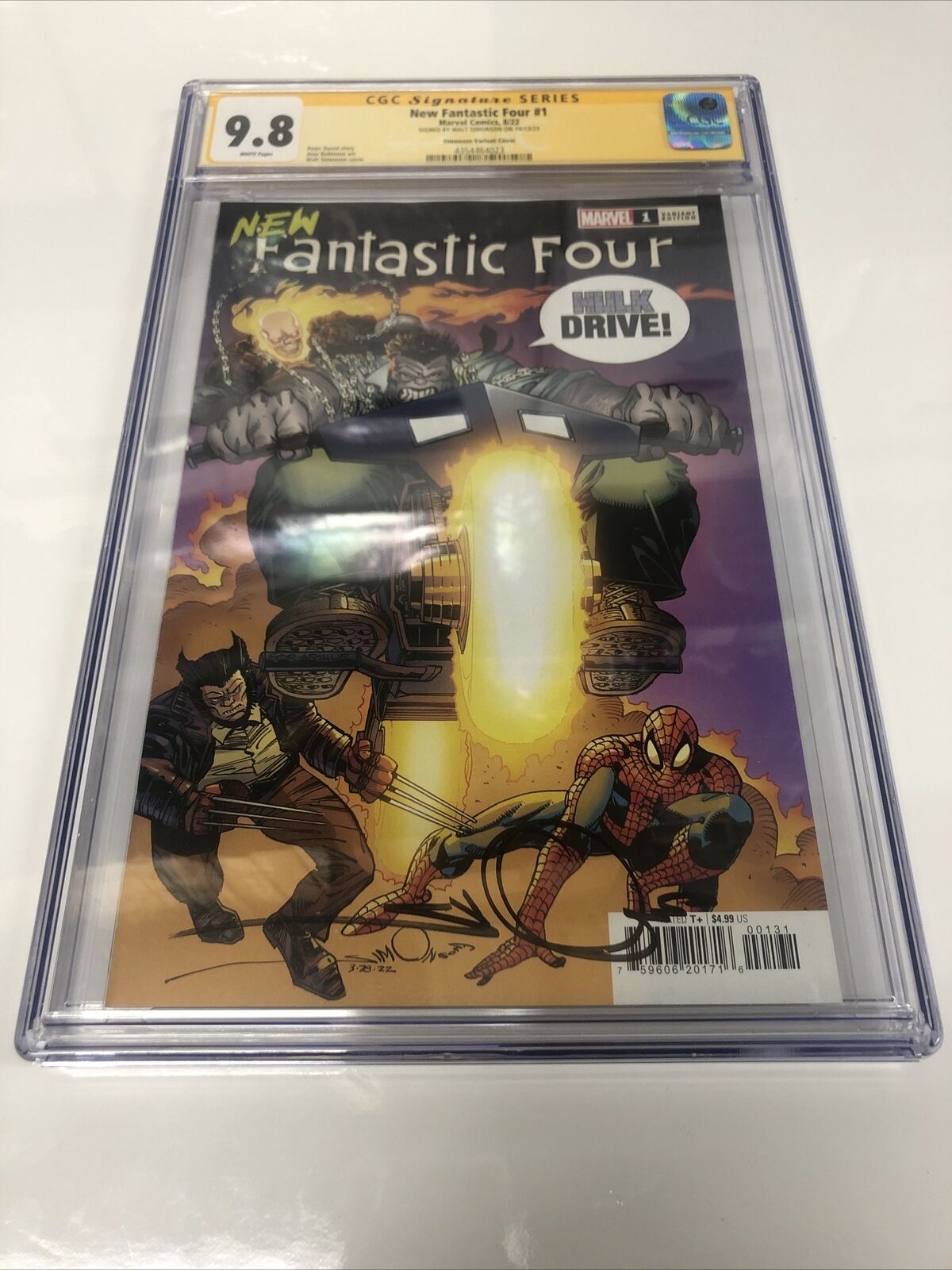 New Fantastic Four (2022) #1 (CGC 9.8 SS) Signed Walt Simonson Variant Cover C=5