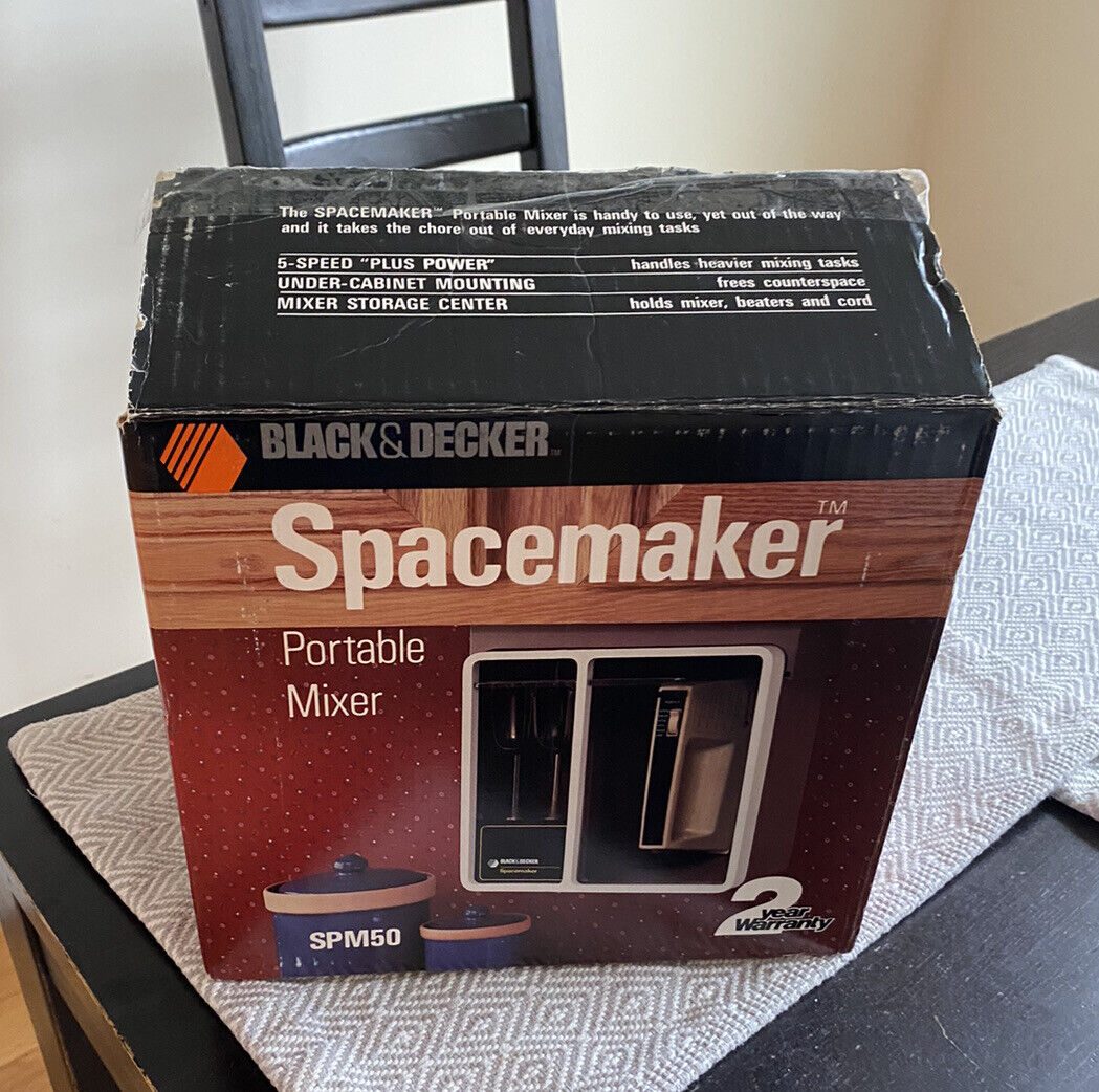 Black & Decker Vintage Spacemaker Portable Mixer - SPM50 Excellent