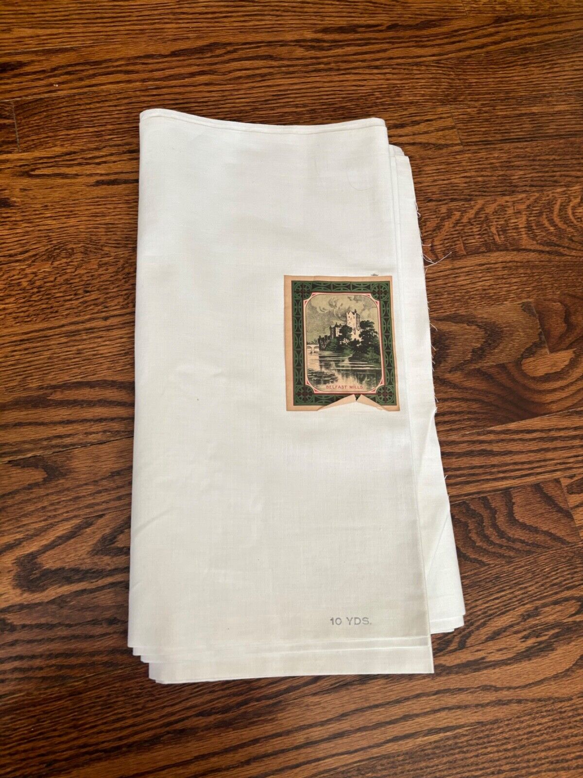 Vintage NOS NWT Irish Linen Fabric BELFAST MILLS 36\