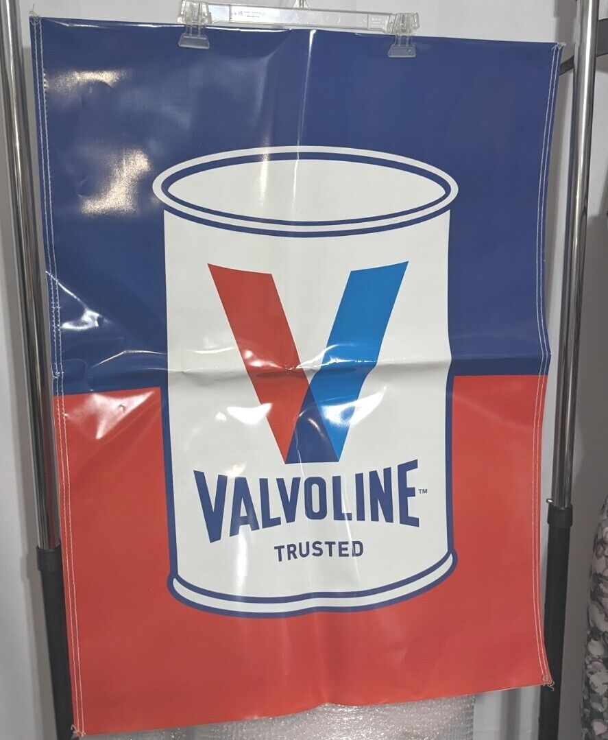 Double Sided Valvoline Motor Oil Sign Plastic Cover/Bag Advertisement 26\