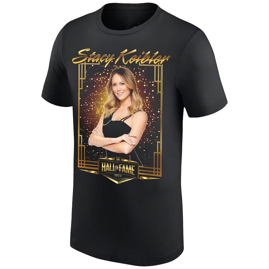 Stacy Keibler Hall of Fame Shirt Short Sleeve Black Unisex S-2345XL HB341