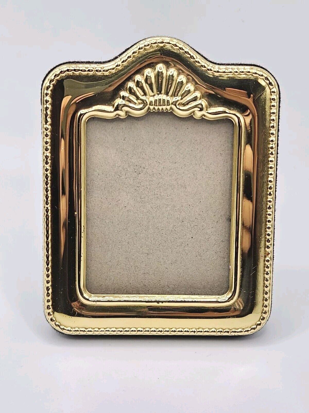 Vintage Elegance Solid Brass Ornate Small Picture Frame 2 x 3 Inches