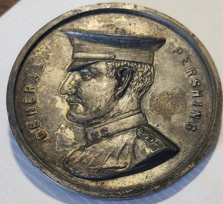 Antique World War One Era New York City GIAINT penny General Pershing 76mm (3\