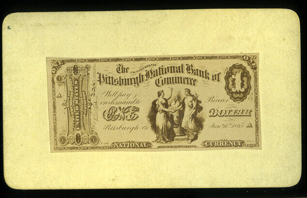 $1 Original 1st Charter Pittsburgh National Bank of Commerce CDV ****LOOK****