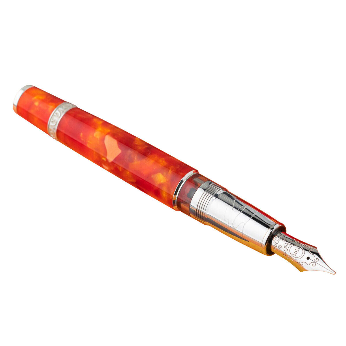 Aurora Fountain Pen Desert Limited edition F nib ambienti orange made in italy