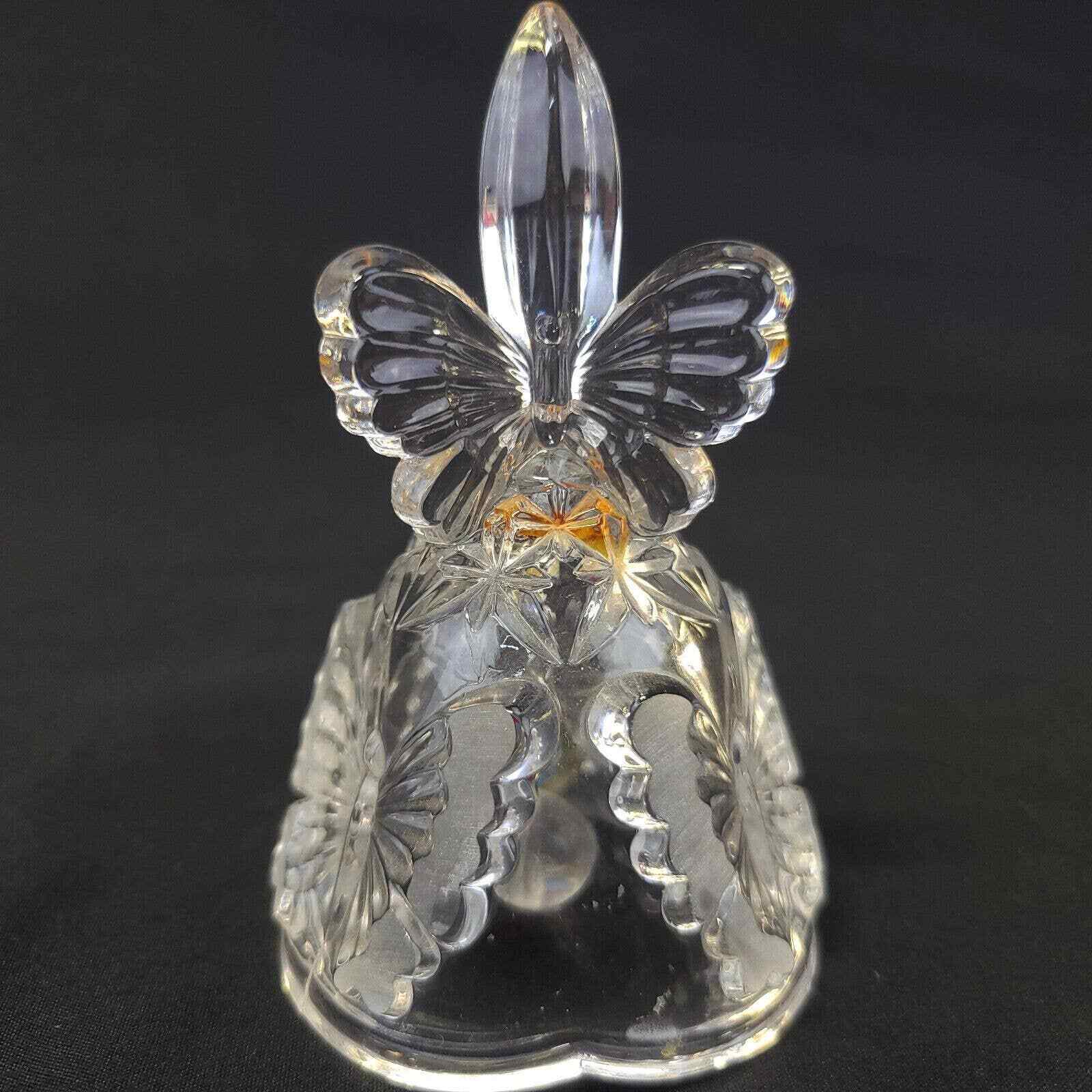 Hofbauer Crystal Butterfly Bell - Handcrafted, Elegant Design, Collectible