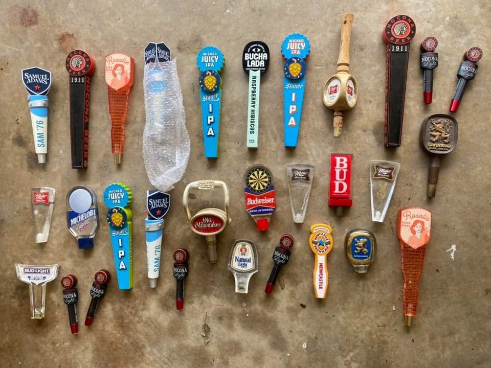Lot of 30 Beer Tap Handles - Vintage & Contemporary - Some Brand New