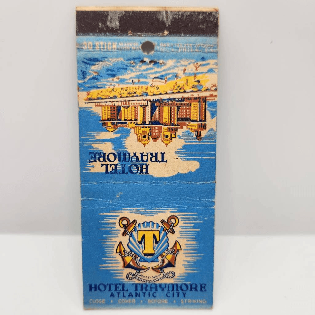 Vintage Matchcover Hotel Traymore Atlantic City New Jersey