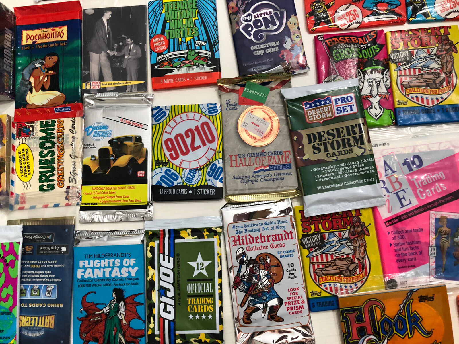 Vintage Unopened Non-Sport Wax Foil ODDBALL Packs +7 pack LOTS W- 