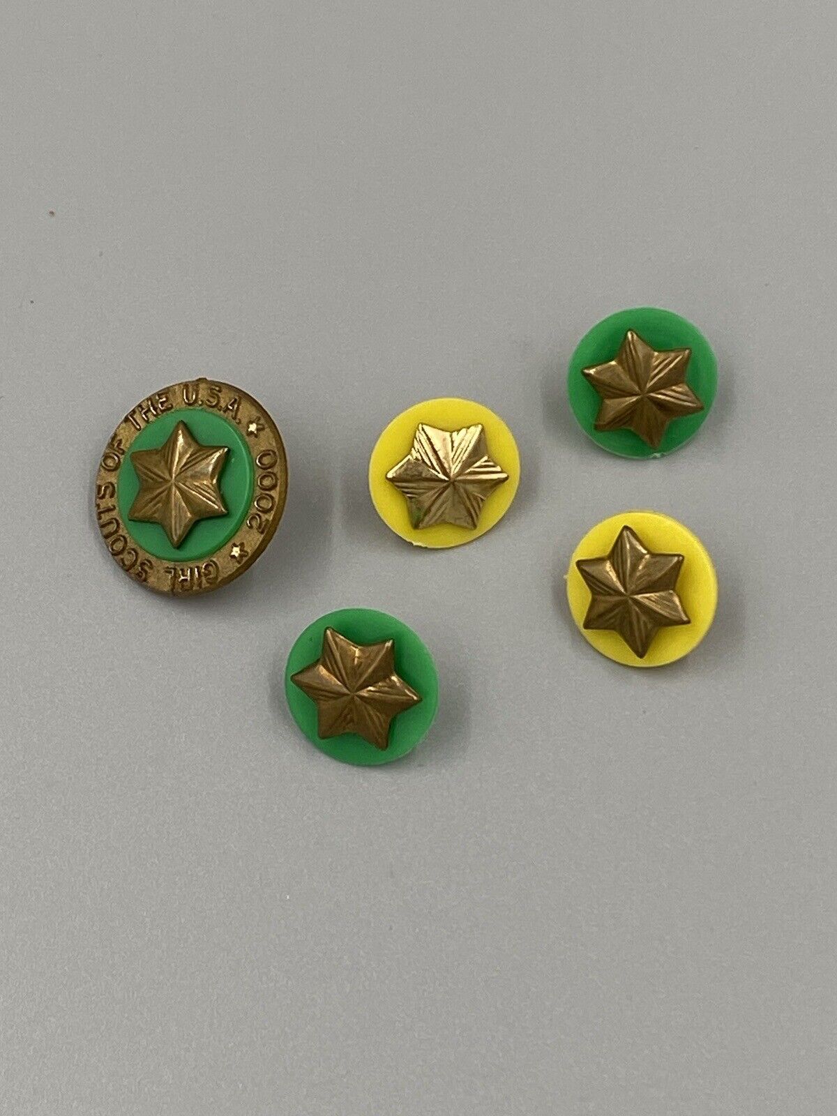 Vintage 2000 - Girl Scouts Of America USA Lapel Pins - Lot Of 5