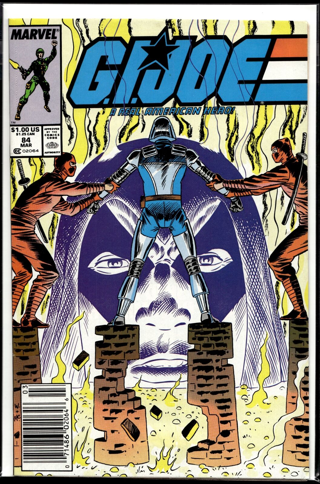 1989 G.I. Joe #84 Newsstand Marvel Comic