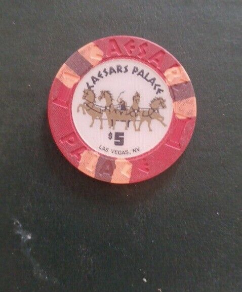 Vintage $5 Ceasar\'s Palace Chip