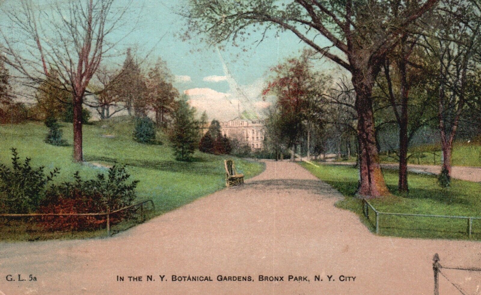 Postcard NY New York City Bronx Park NY Botanical Gardens 1908 Vintage PC f7577