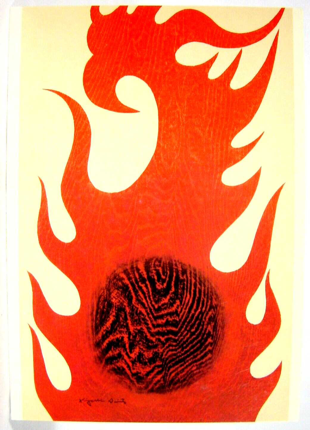 Kiyoshi Saito Postcard Flame (B)