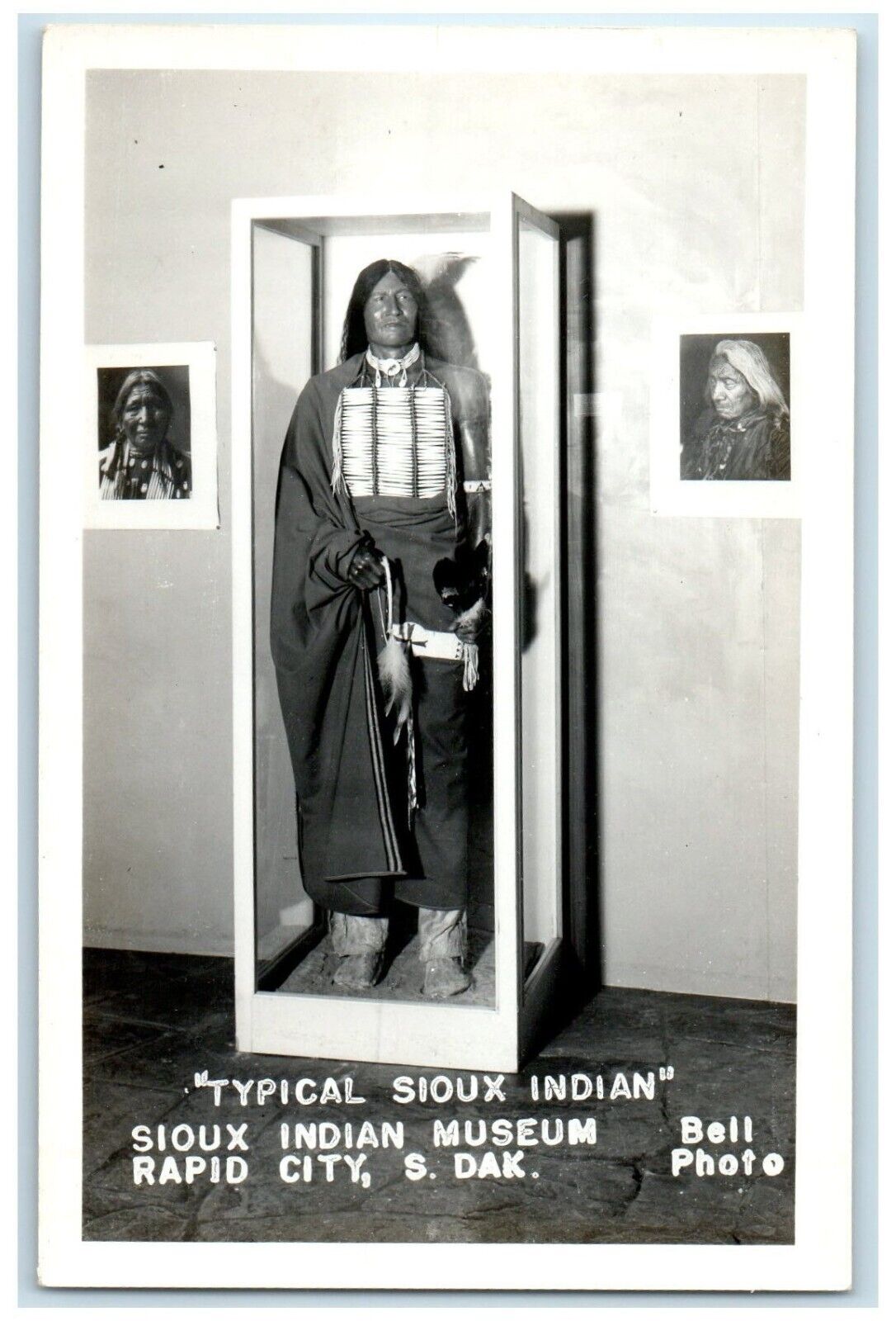 c1950's Typical Sioux Indian Museum Rapid City SD RPPC Photo Vintage Postcard