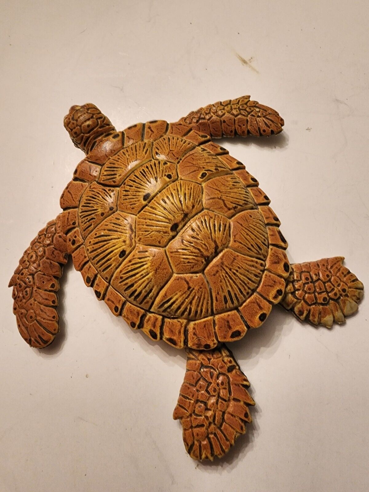 Vintage AAA Sea Turtle Figure Green PVC Wildlife Nature Animal Toy Collectible 