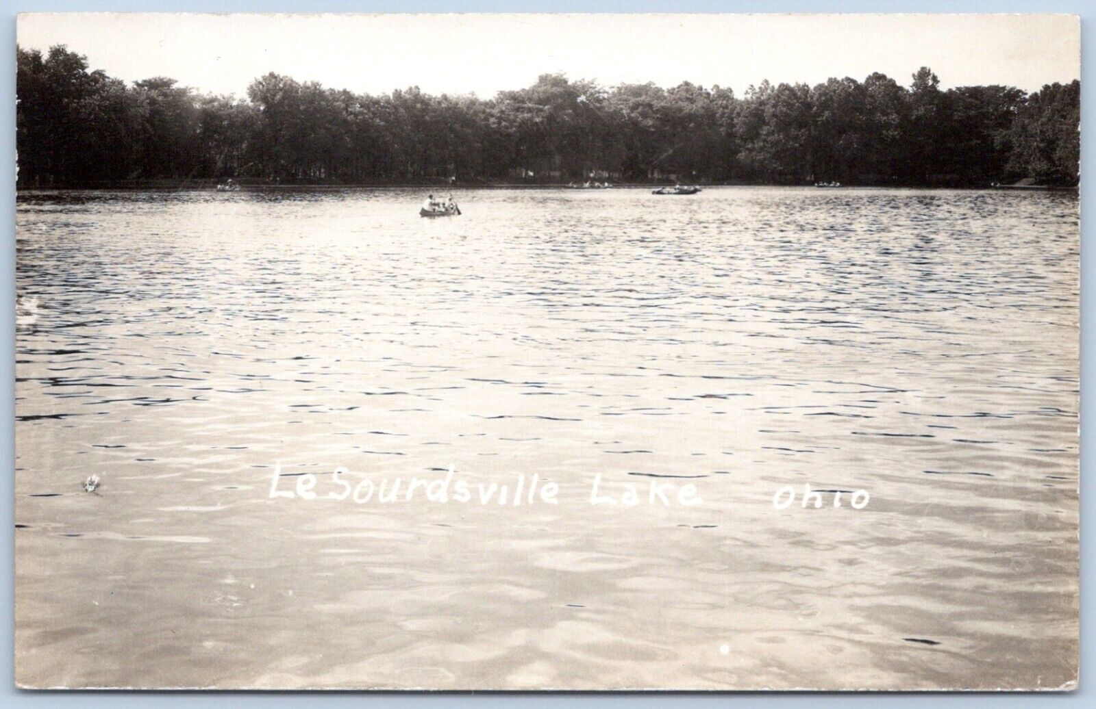Postcard RPPC OH Monroe Ohio LeSourdsville Lake Amusement Park Defunct R59
