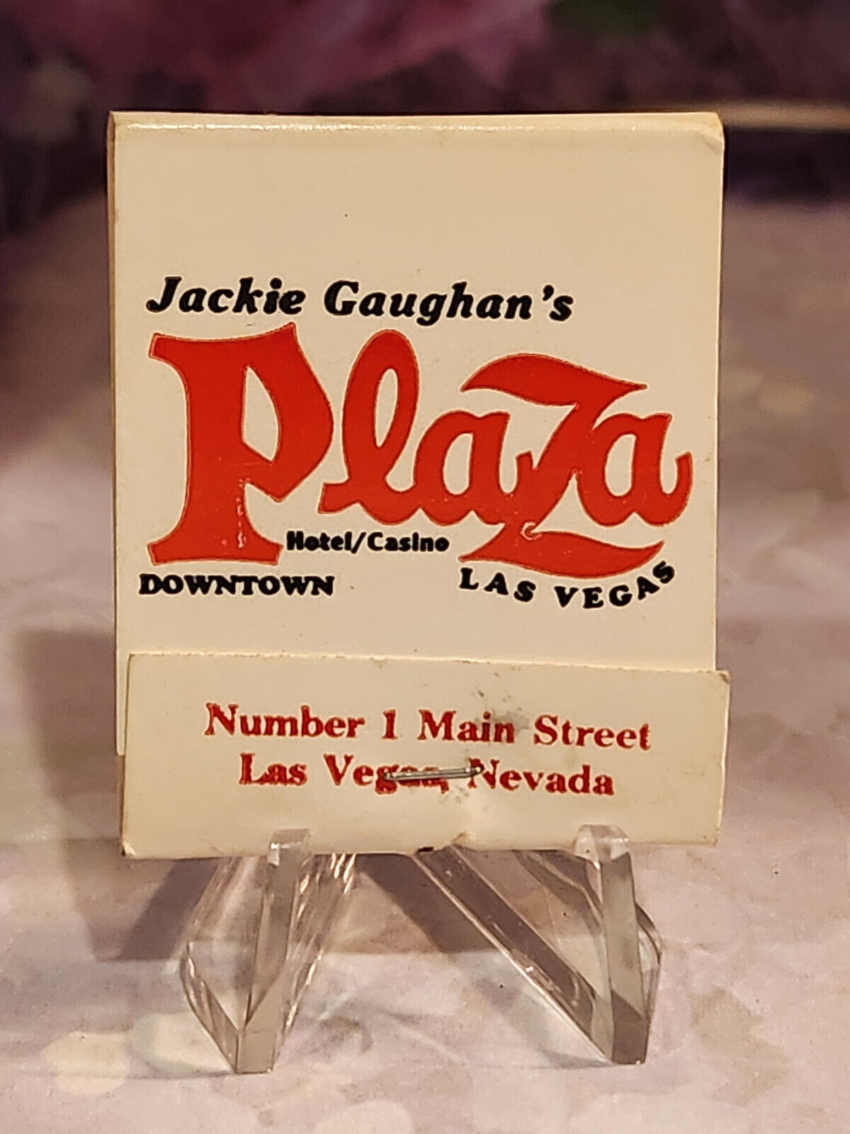 LAS VEGAS'S  J. G. PLAZA  Match Box -Vintage Matches Memorabilia-refurbished