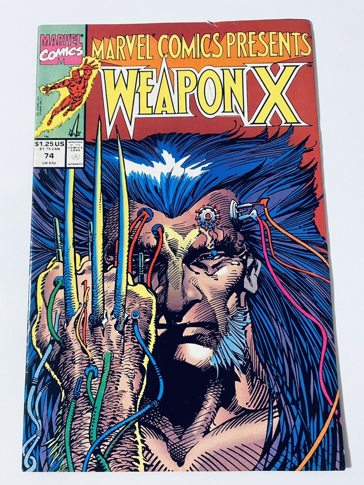 Marvel Comics Presents Wolverine # 74 Weapon X 1991 Key Book Origin
