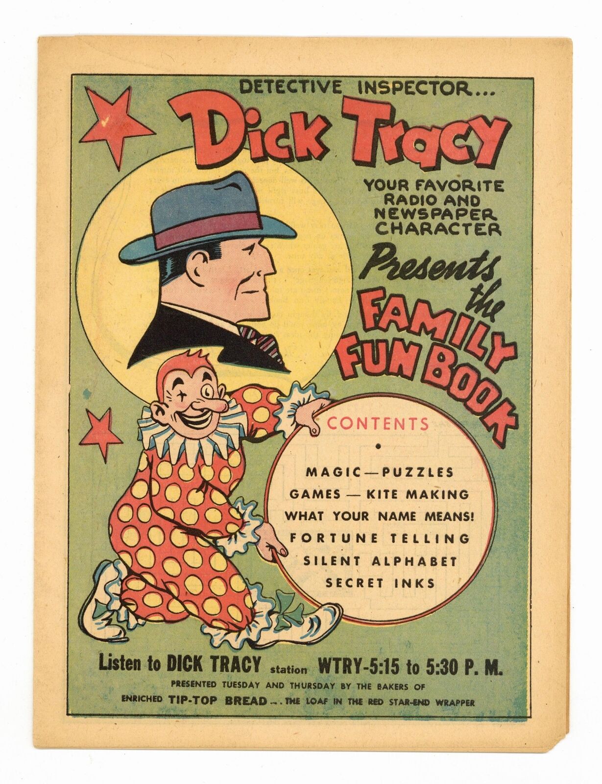 Dick Tracy Presents the Family Fun Book #0B VG 4.0 1940