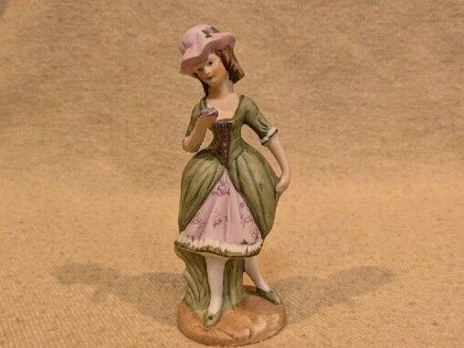Vintage Porcelain Lady Figurine Made in Korea