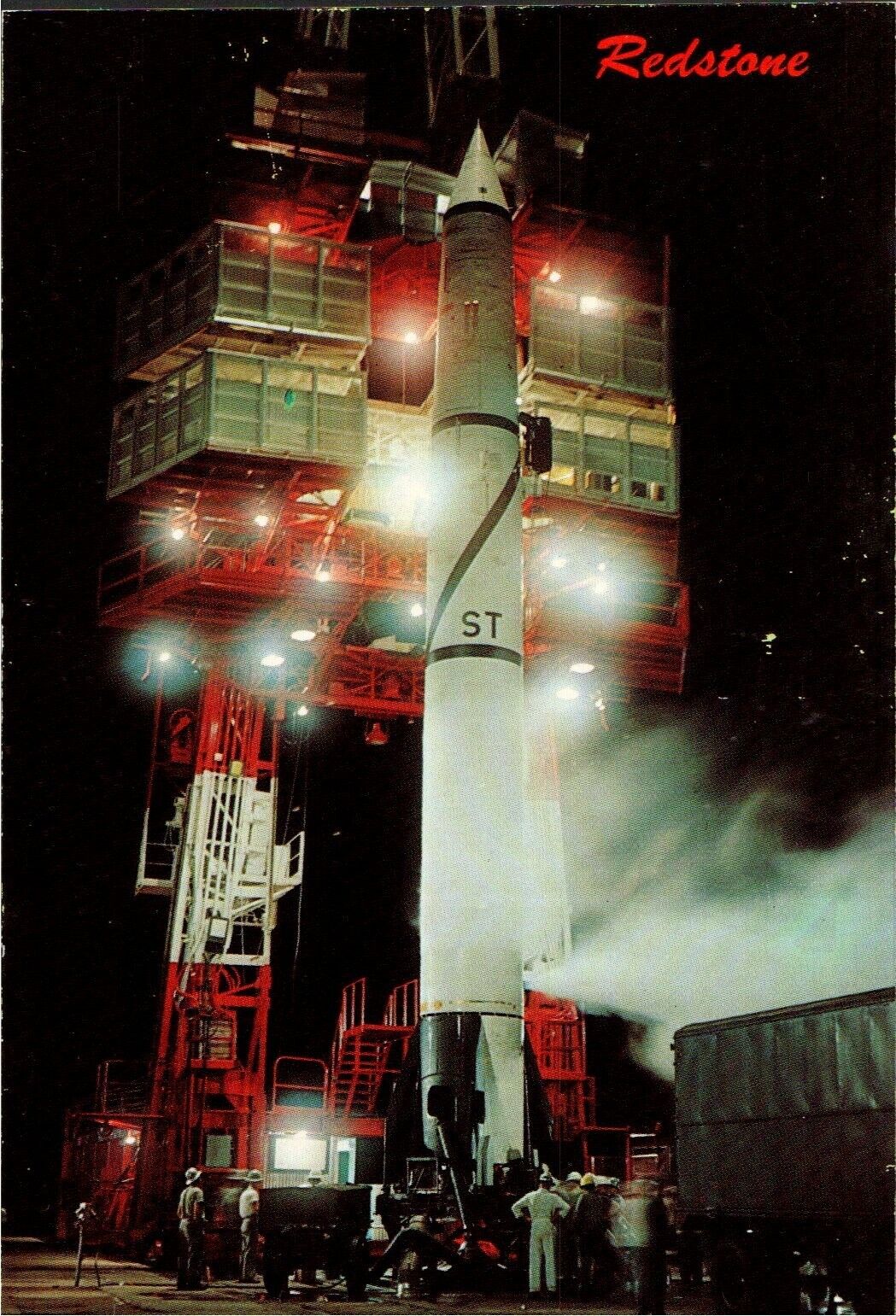 Postcard Chrome Redstone Air Force Missile Test Center Tower PC752
