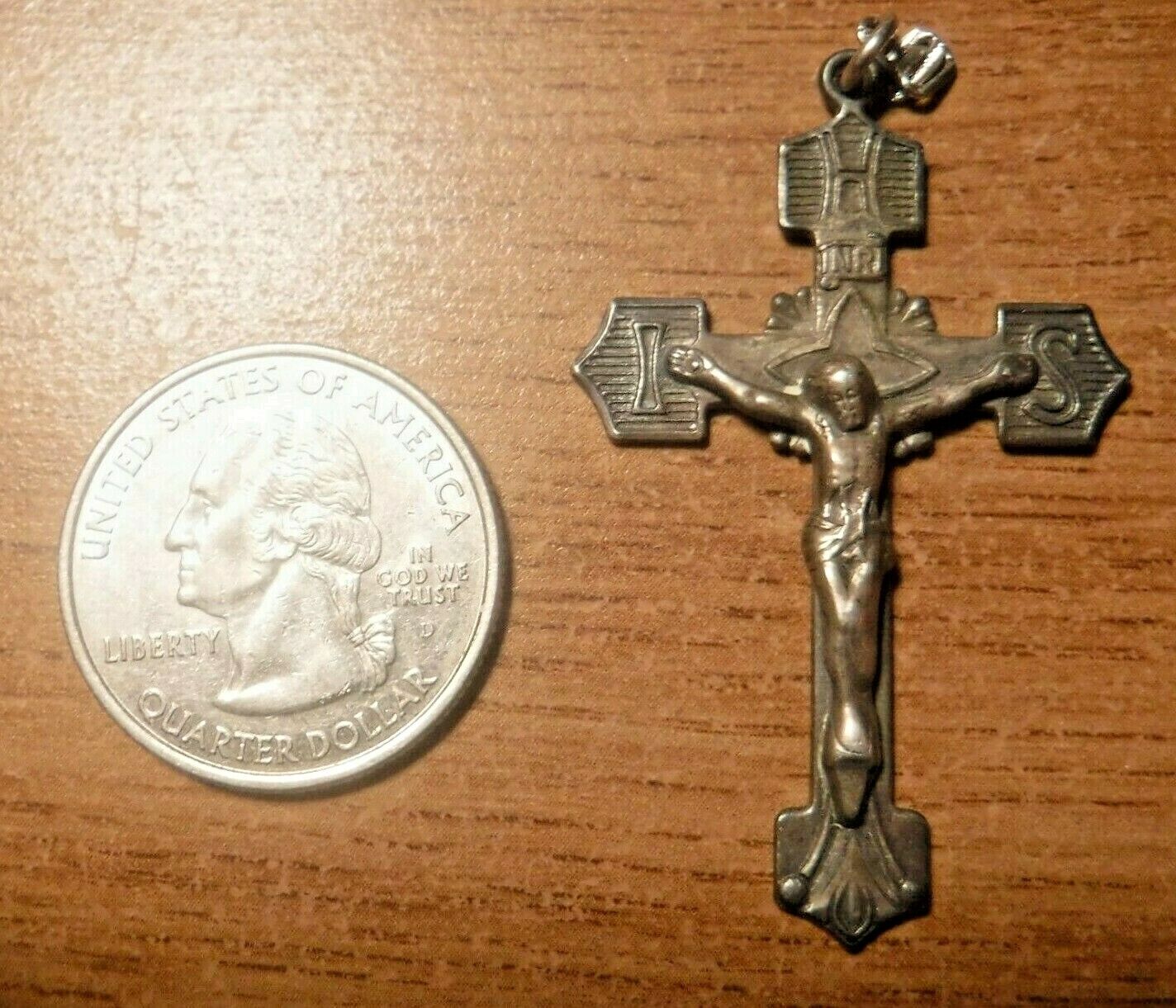 Vintage Sterling Silver Crucifix #2
