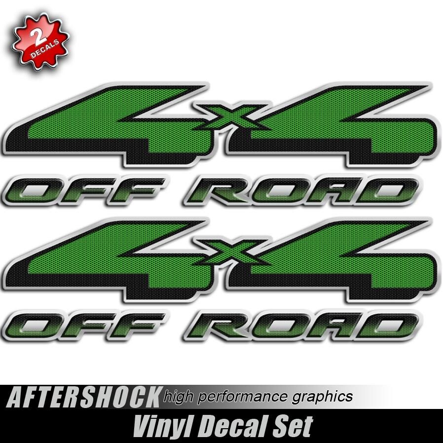 4x4 Green Truck Decal Sticker Set Comic Hulk Green Kawasaki Off Road for Ford 