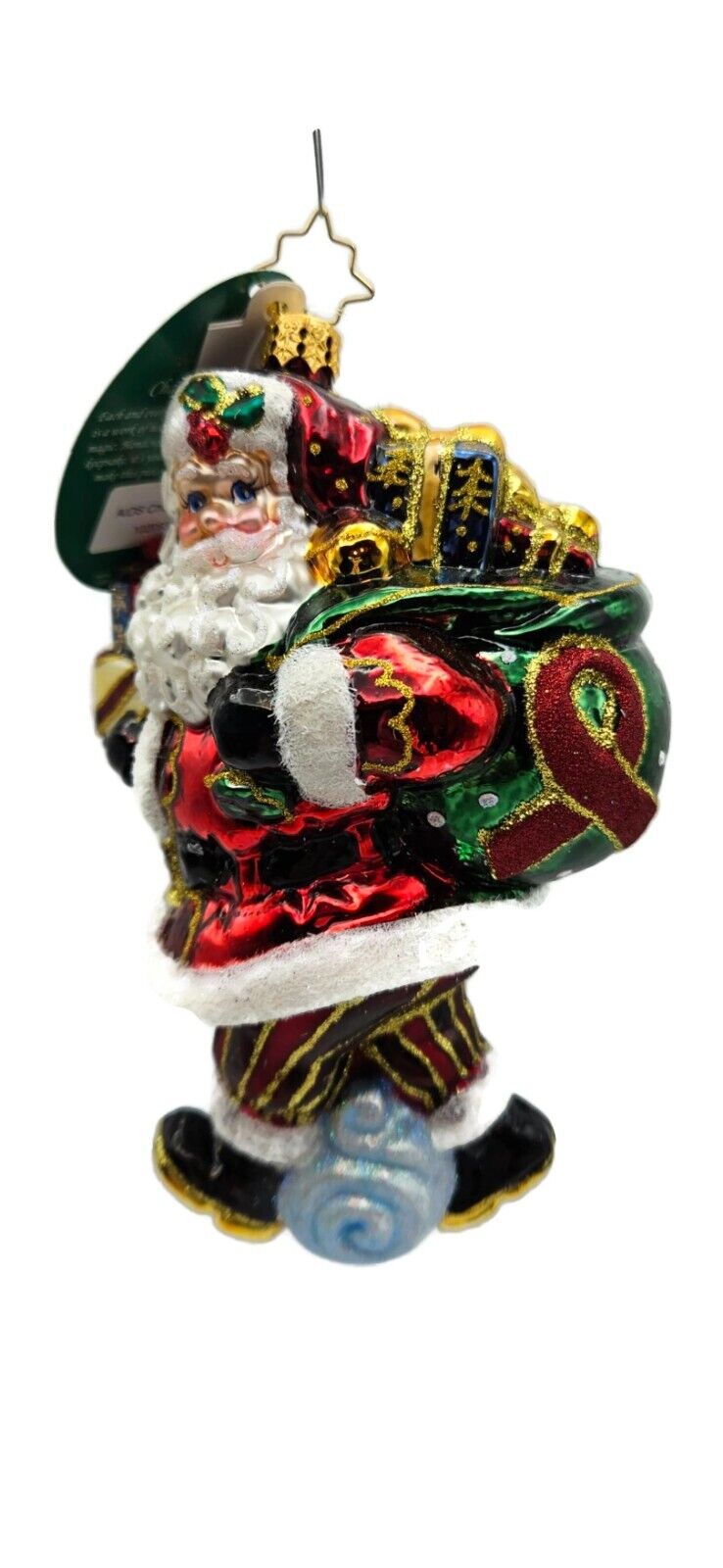 Christopher Radko AIDS Charity Santa Claus Christmas Tree Ornament 1020833