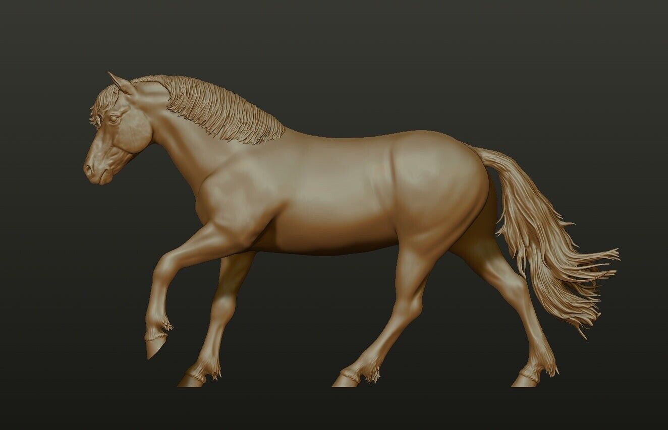 Breyer Size resin 1/6 Artist Resin Model Horse Pony - White Resin Ready To Paint