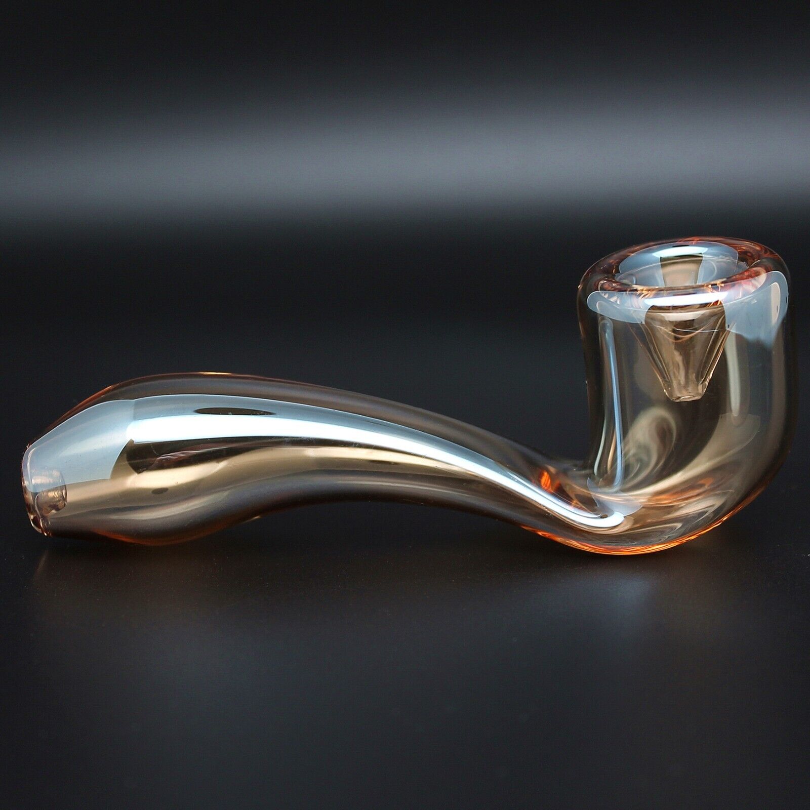 4.2” Metallic Glass Sherlock Holmes Smoke Bowl Smoking Pipes Bowls Rainbow Pipe