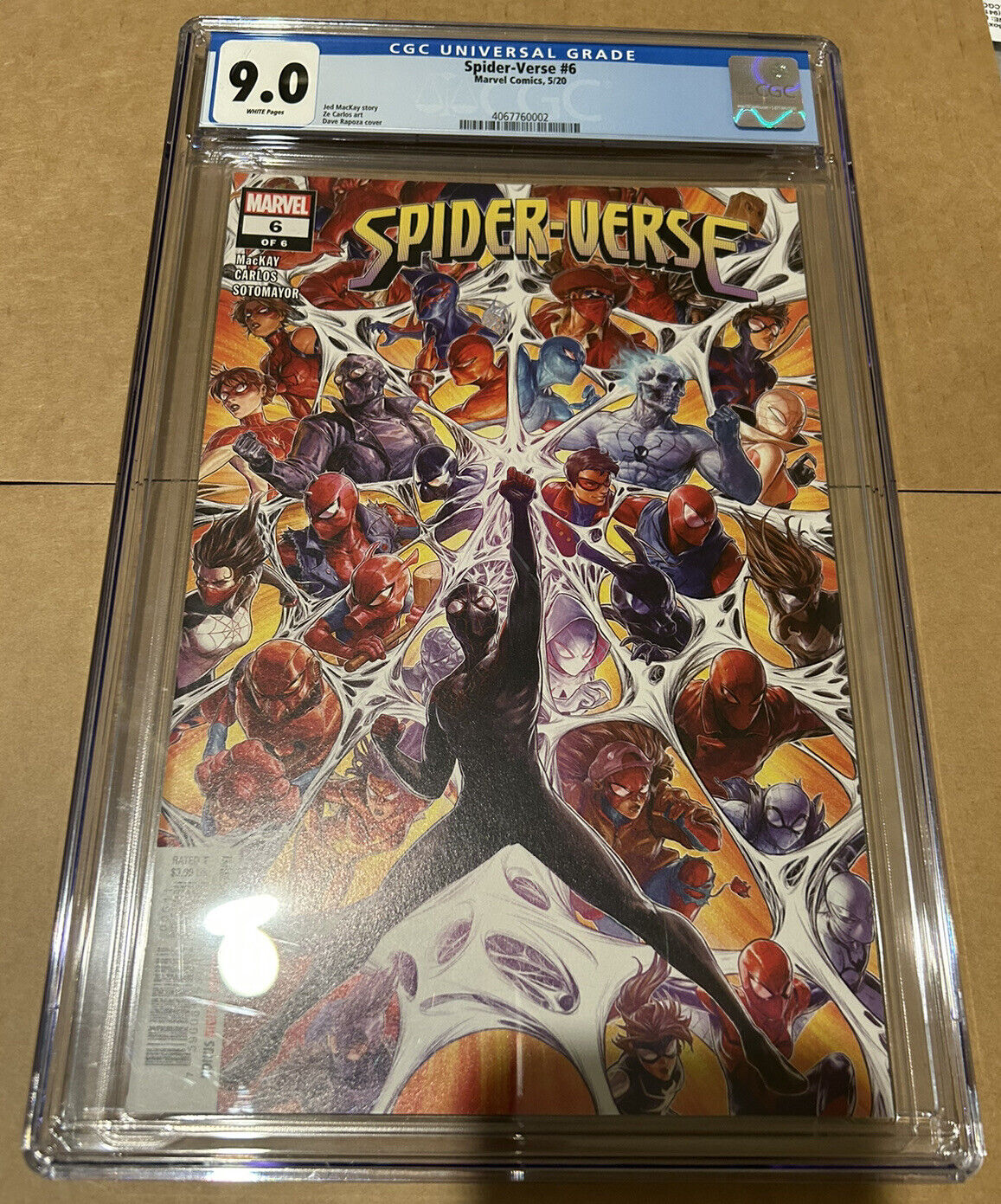 Spider-Verse #6 CGC 9.0 Low Print Run Lots Of 1st Spider Characters 2020