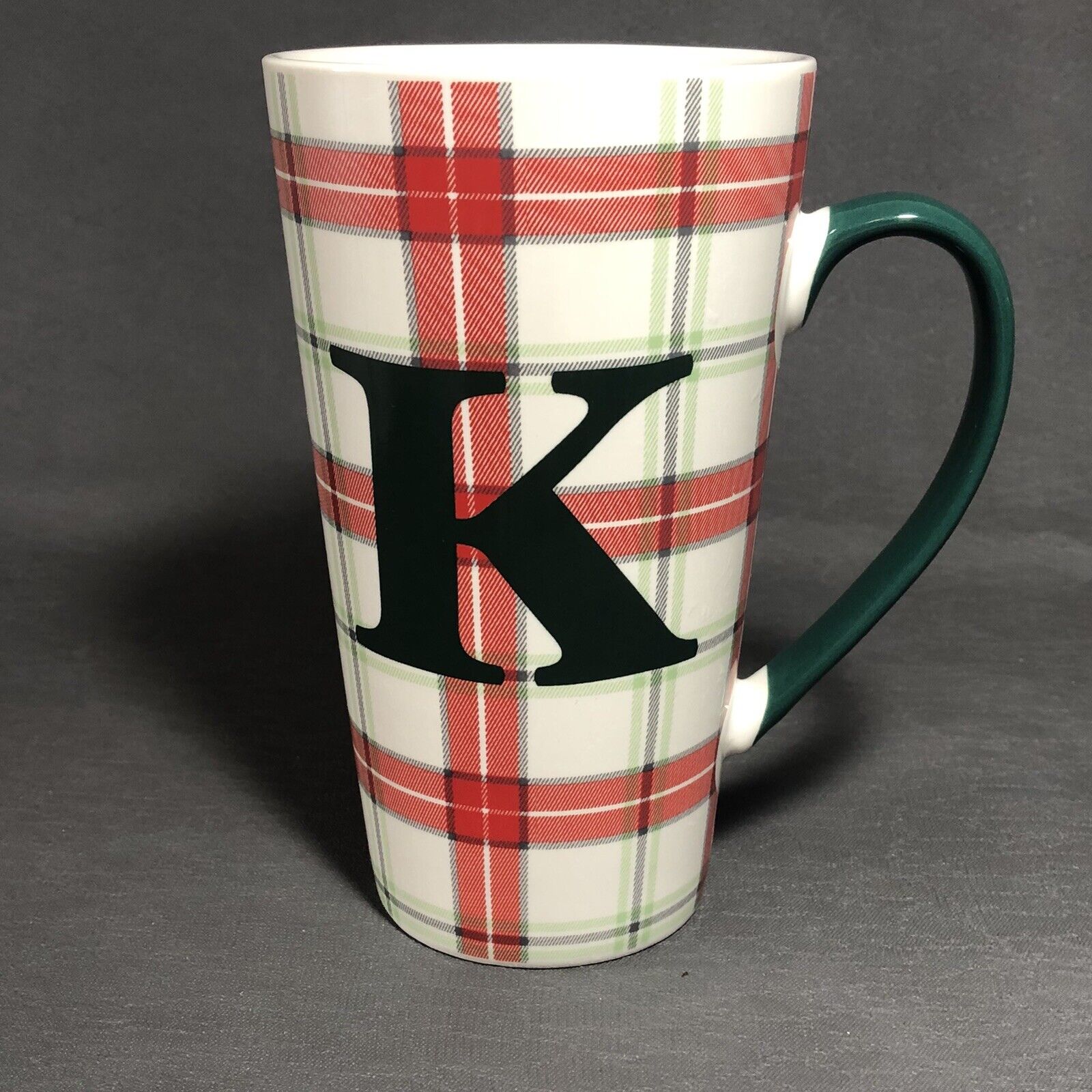 Plaid Letter K Coffee Mug Cup Joyland New Bone China 6\