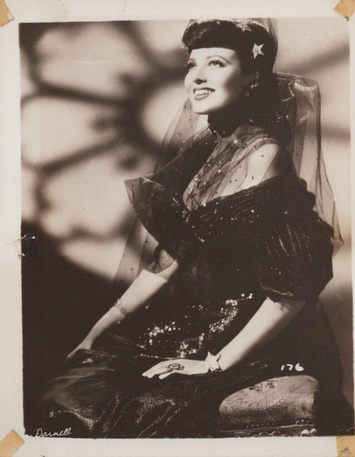 Linda Darnell (1940s) 🎬⭐ Original Vintage - Stylish Glamorous Photo K 283