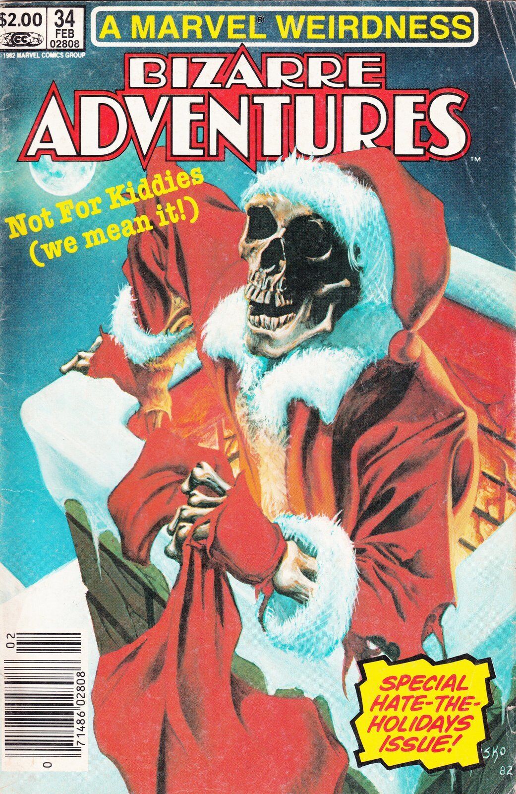 Bizarre Adventures #34 Newsstand Cover Marvel Comics