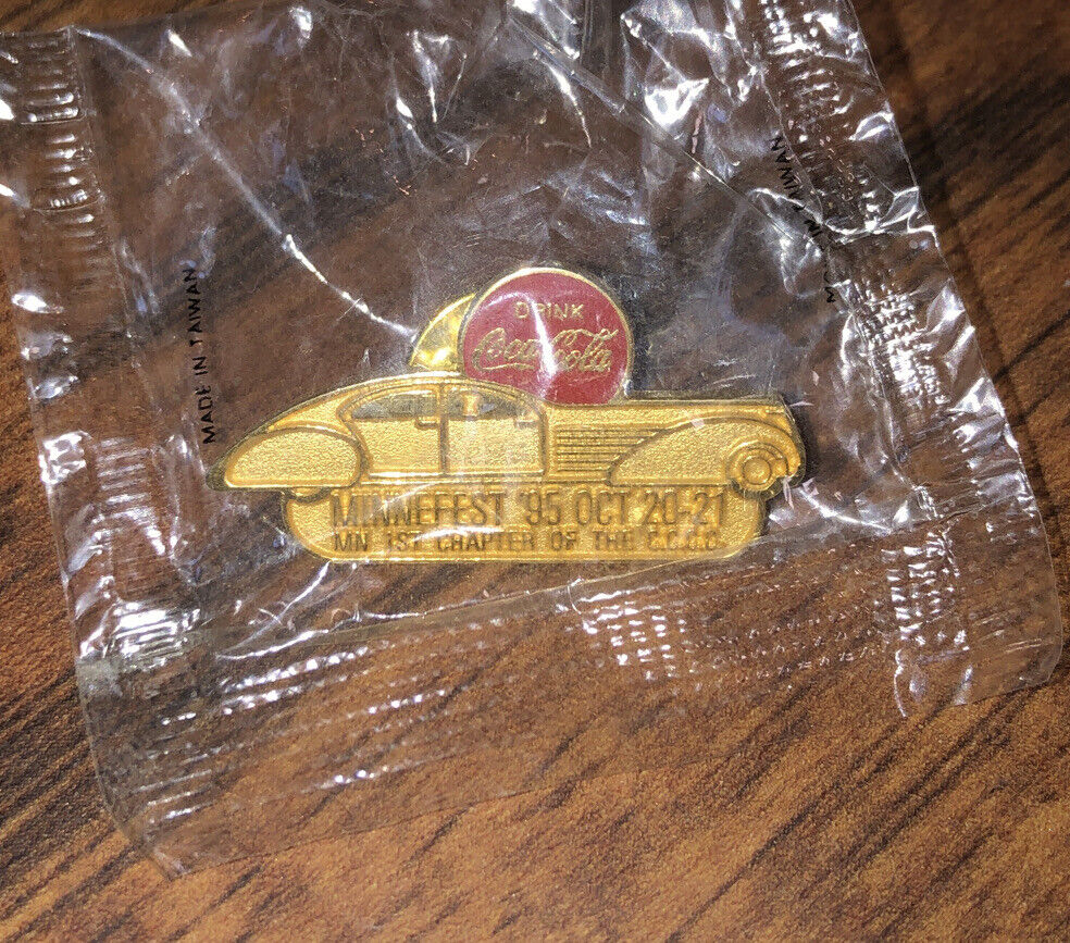 Coca Cola Minnefest October 1995 MN, 1st Chapter CCCC Lapel Pin SEALED
