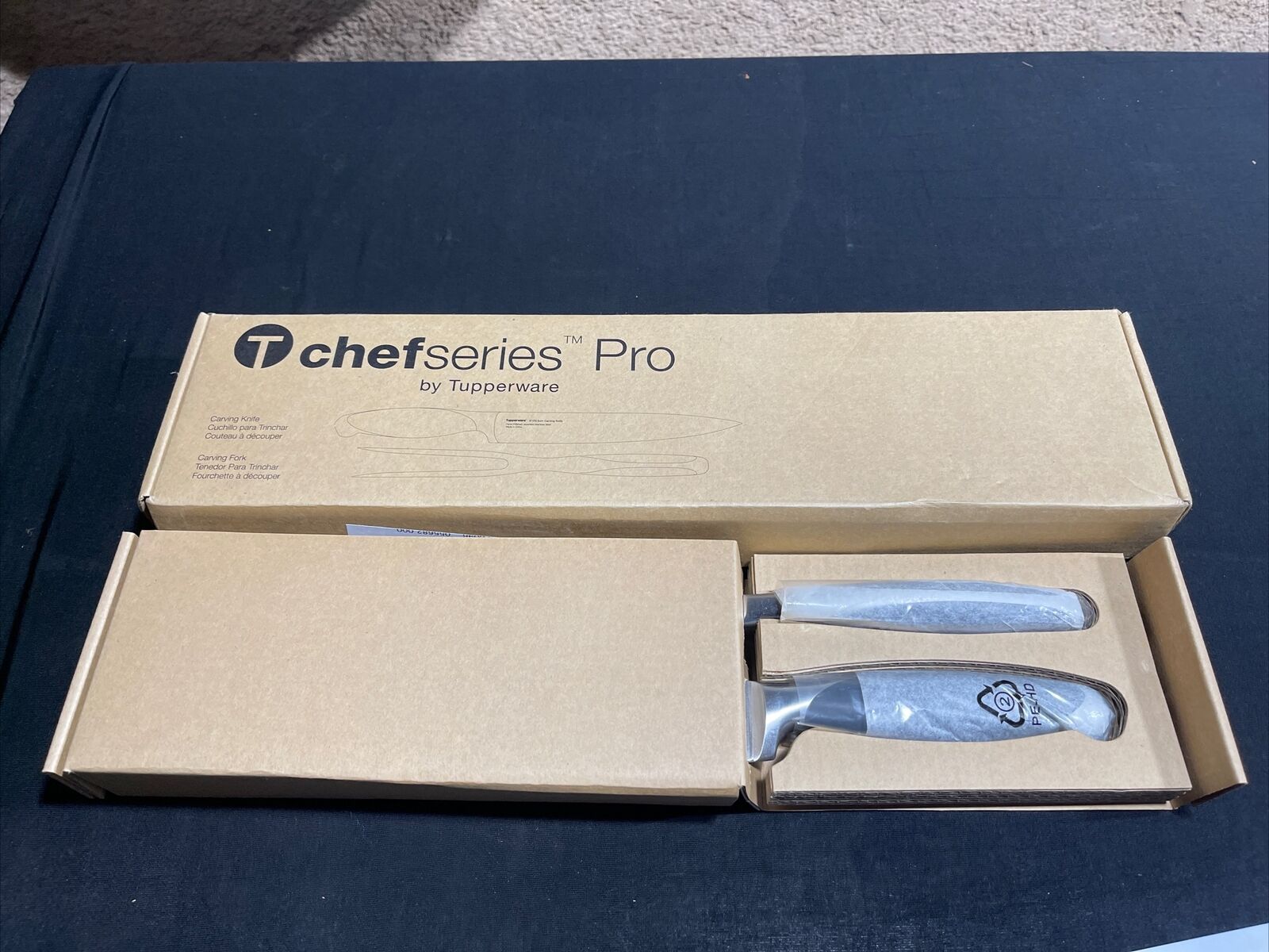 Tupperware Chef Series Pro CARVING KNIFE AND CARVINDG FORK
