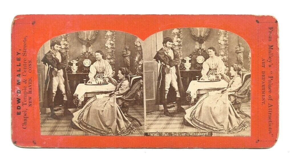 Stereoview 1879 Victorian Women & Man, \