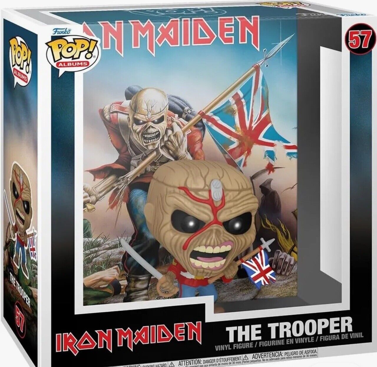 Funko Pop Album Iron Maiden The Trooper Eddie Figure - 
