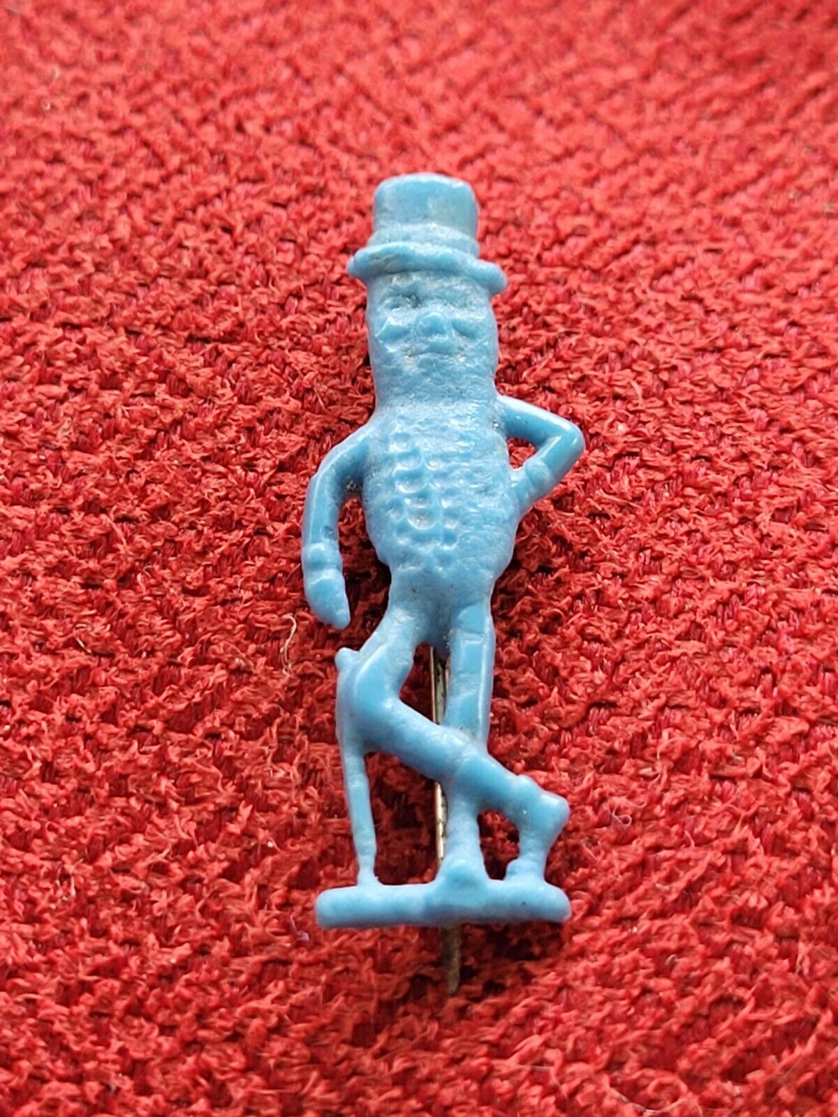 Vintage - Mr. Peanut Lapel Pin - Blue