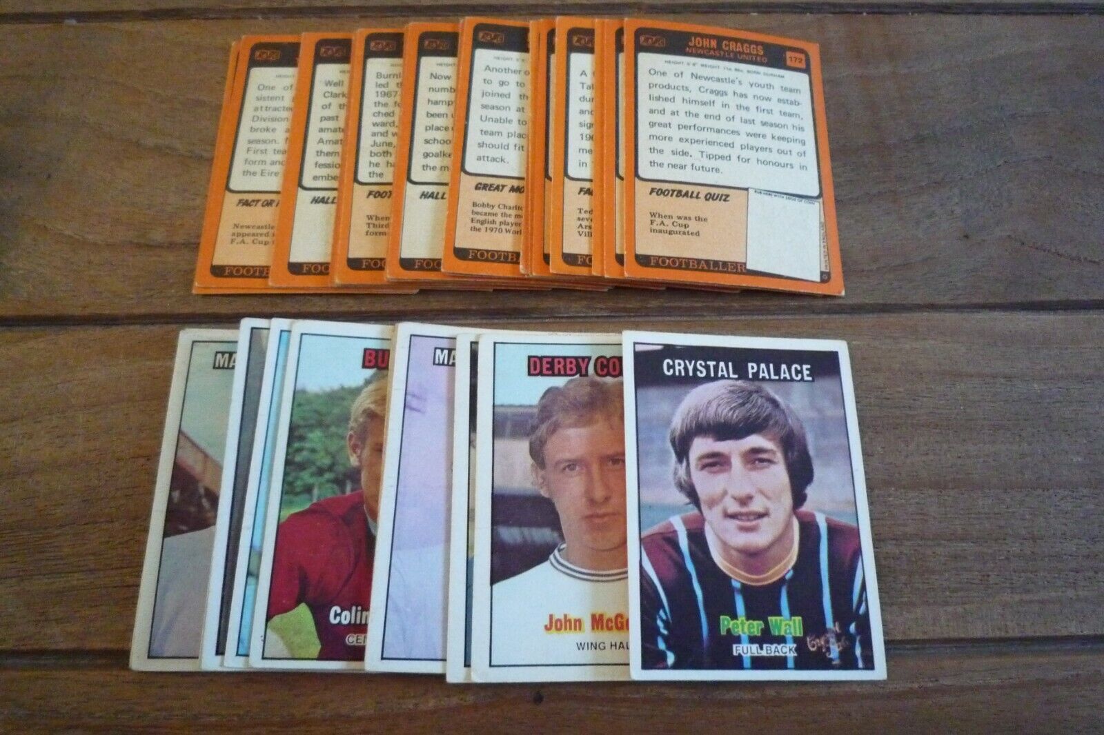 A&BC Orange Back Football Cards 3rd Series From 1970 - Good - Pick Your Cards