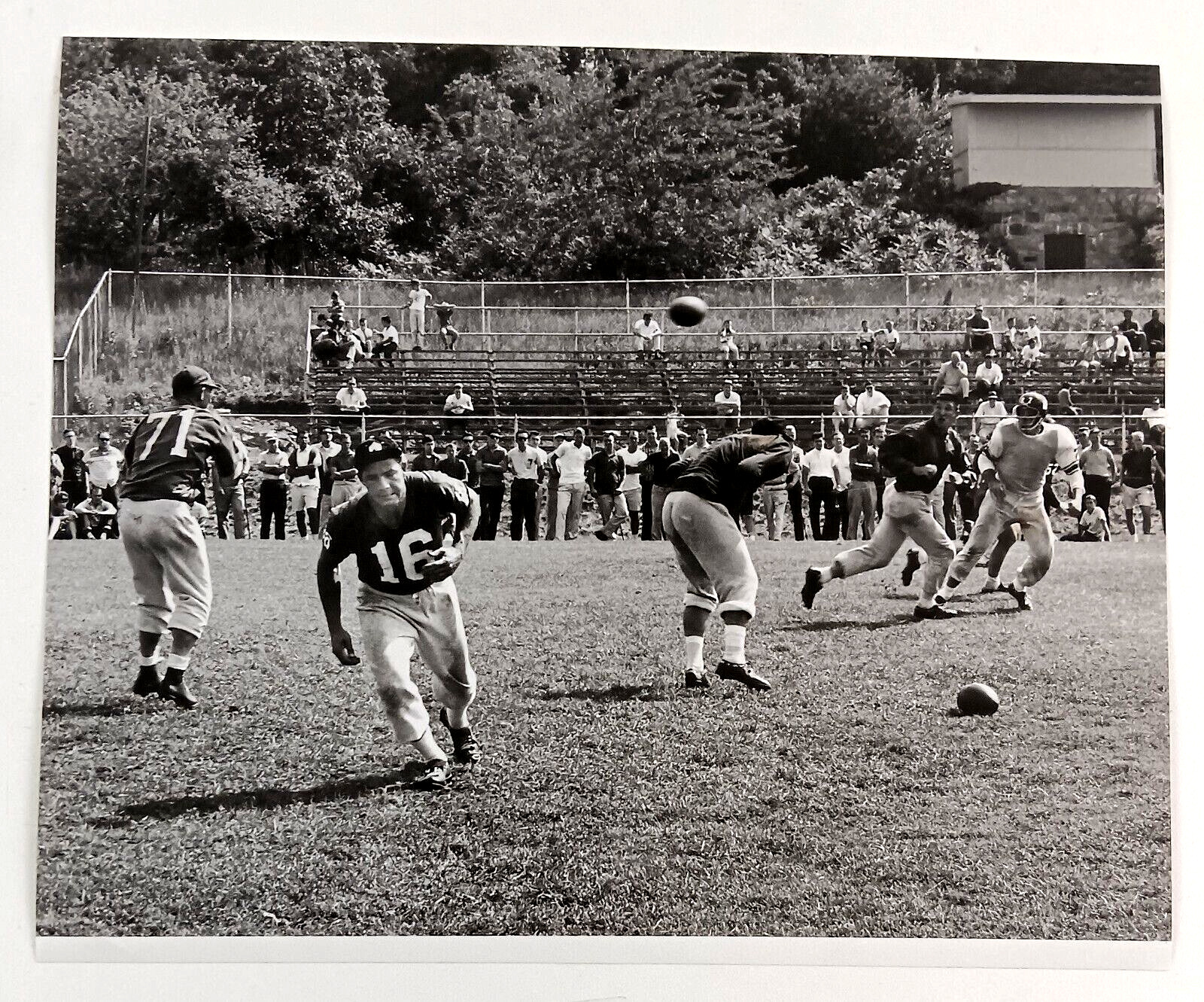 1960s Professional Football Practice Offense Fans Sidelines Vintage Press Photo