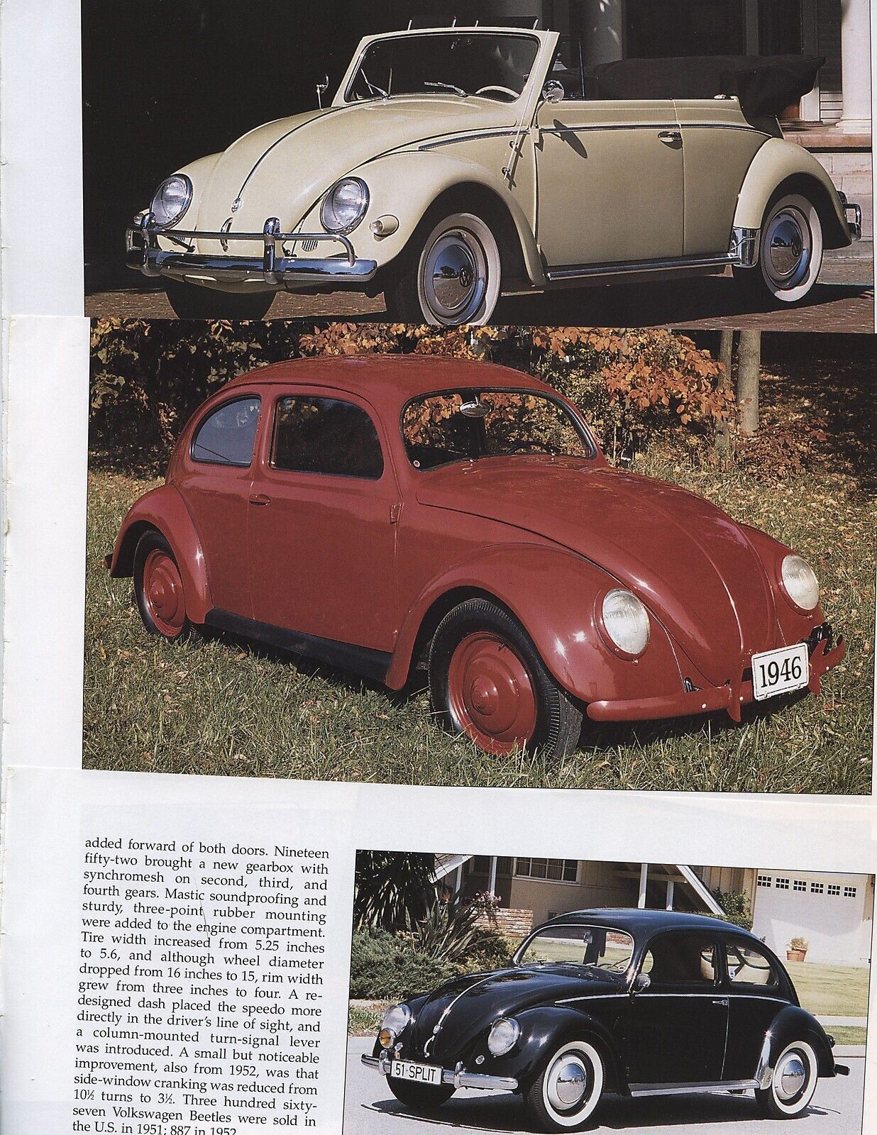 1949-1957 VOLKSWAGEN VW BEETLE 12 PG COLOR  ARTICLE  BUG
