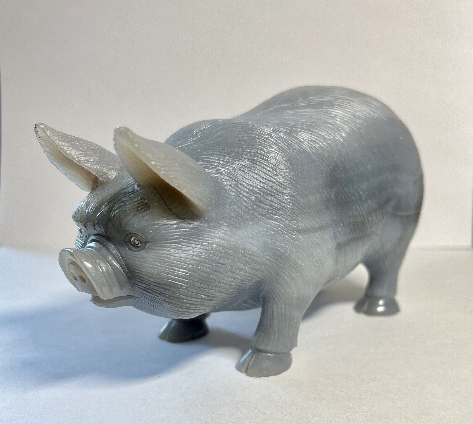 Faberge Hardstone Animal/Pig Carved Figurine 